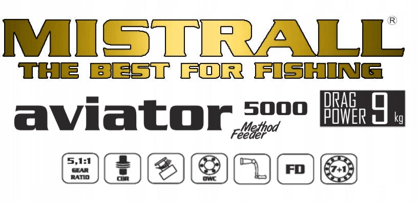 Method Feeder reel AVIATOR 5000 Mistrall Lightweight Brand Mistrall