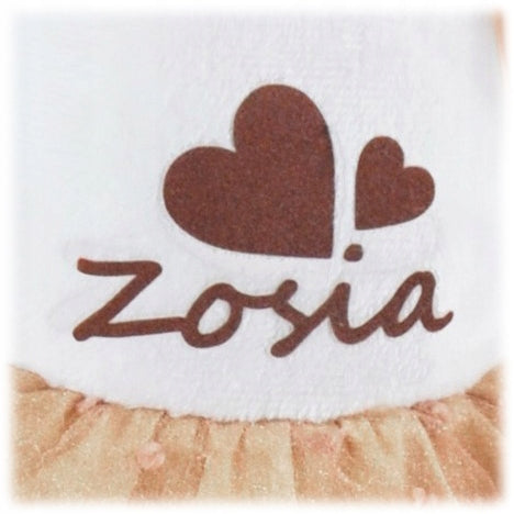 Metoo doll with NAME - Gift for a newborn + BIRTHDAY CERTIFICATE FOR A GIRL Manufacturer code Metoo50KrólikDBeż