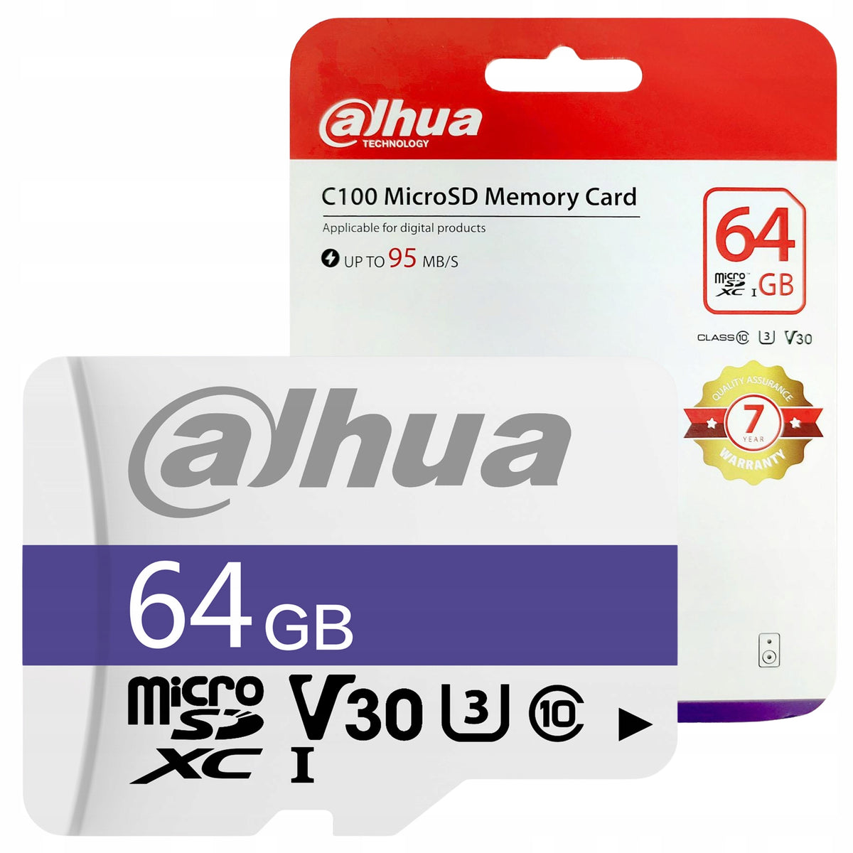 MicroSD Memory Card Dahua TF-C100/64GB UHS-I SDXC for WiFi and IP CCTV Cameras