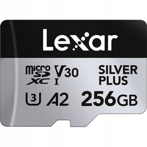 MicroSDXC Memory Card Lexar SILVER PLUS 256 GB UHS-I U3 V30 A2 2 Manufacturer Lexar