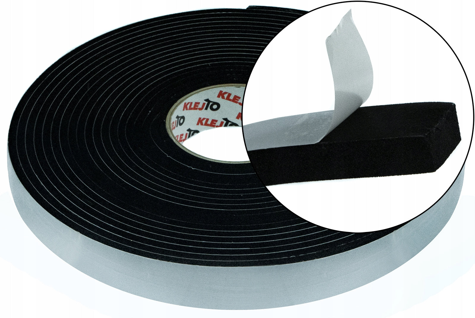 Microrubber seal with adhesive 10x50mm 5meters