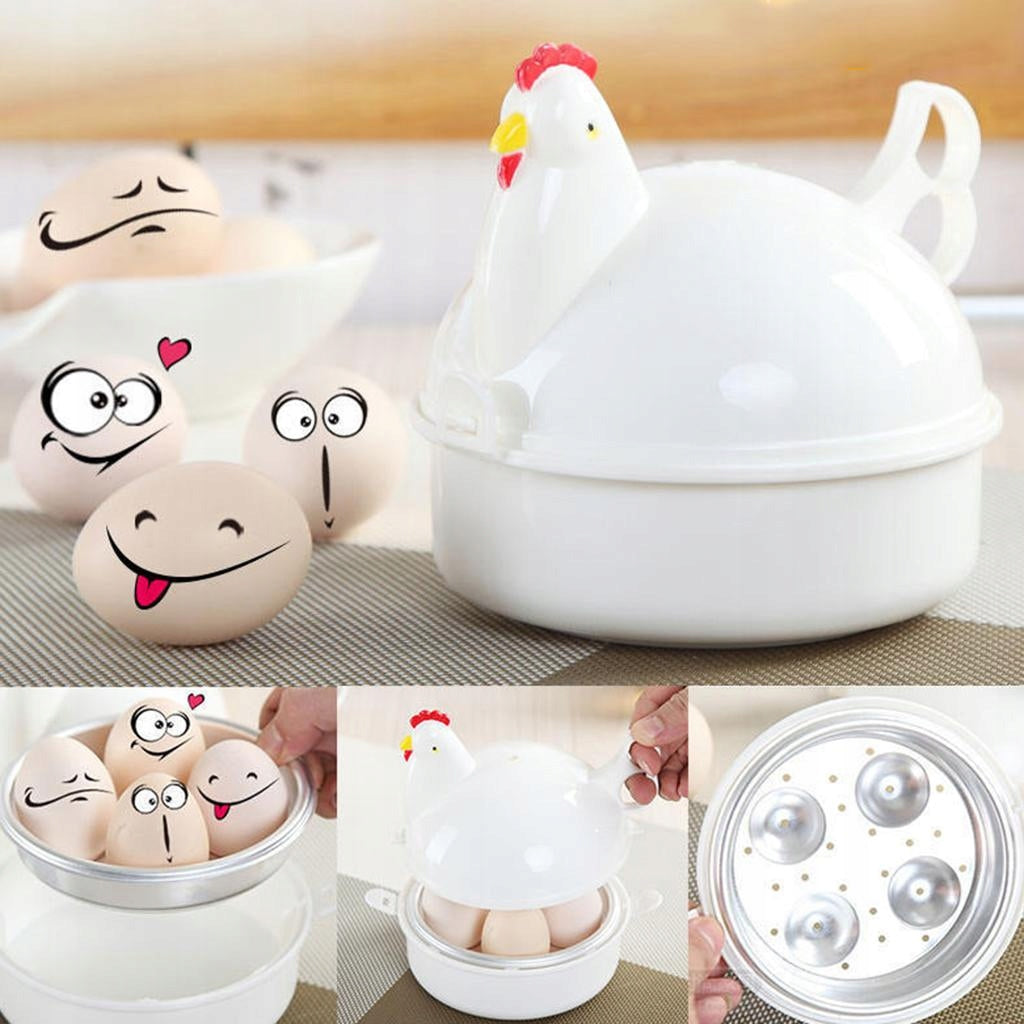 Microwave Egg Steamer Boiler Cooker Easy Quick Hard Or Soft Packaging status original