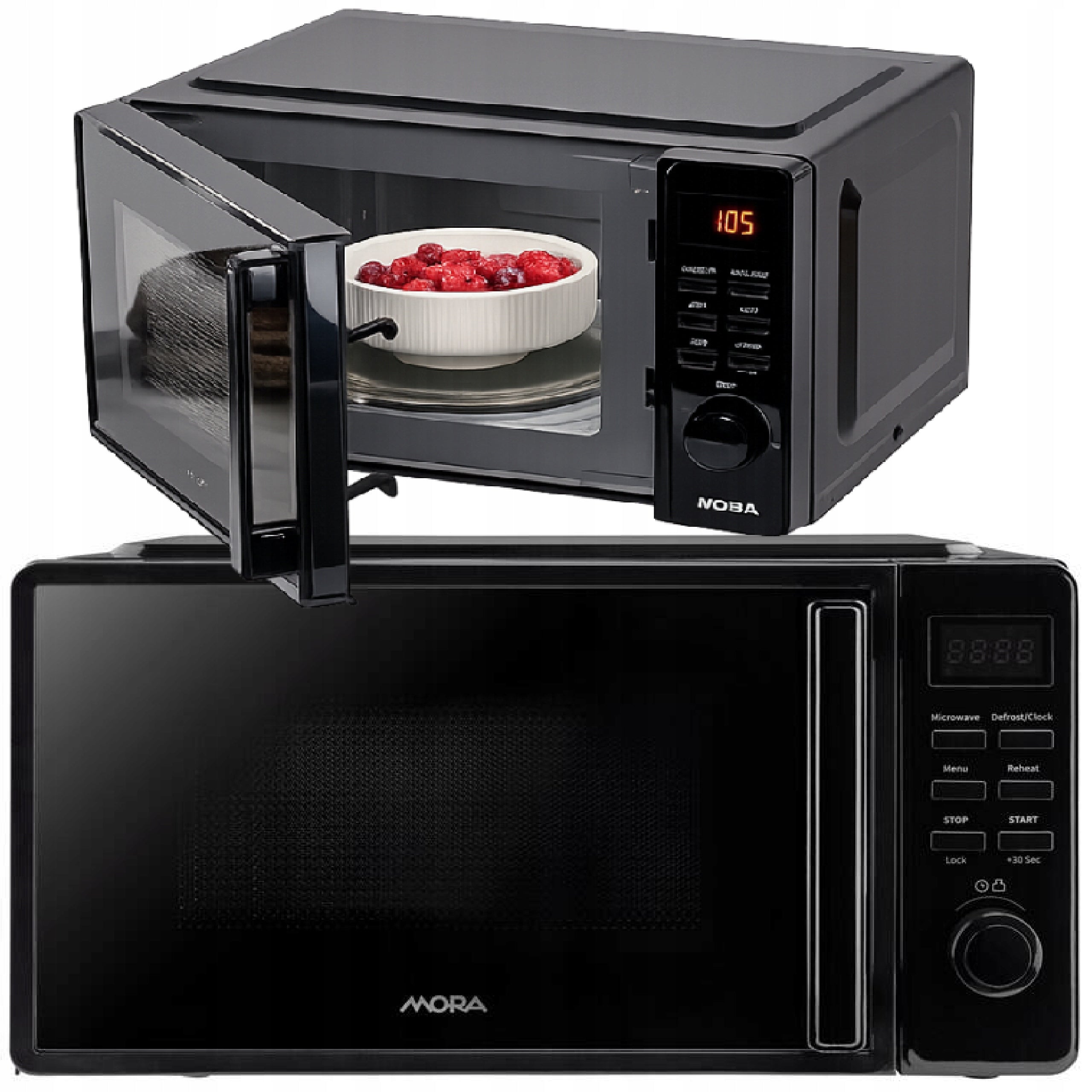 Microwave Oven Mora MT323B black 700W freestanding