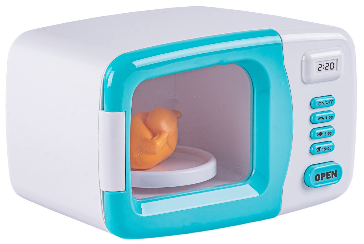 Microwave Oven for Kids Household Appliances Rotating Plate Chicken Light Sound Manufacturer code 3214B Kuchenka Mikrofalowa dla dzieci