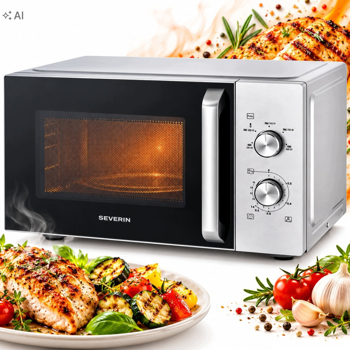 Microwave Oven with Grill Severin MW 7797 20L 800W