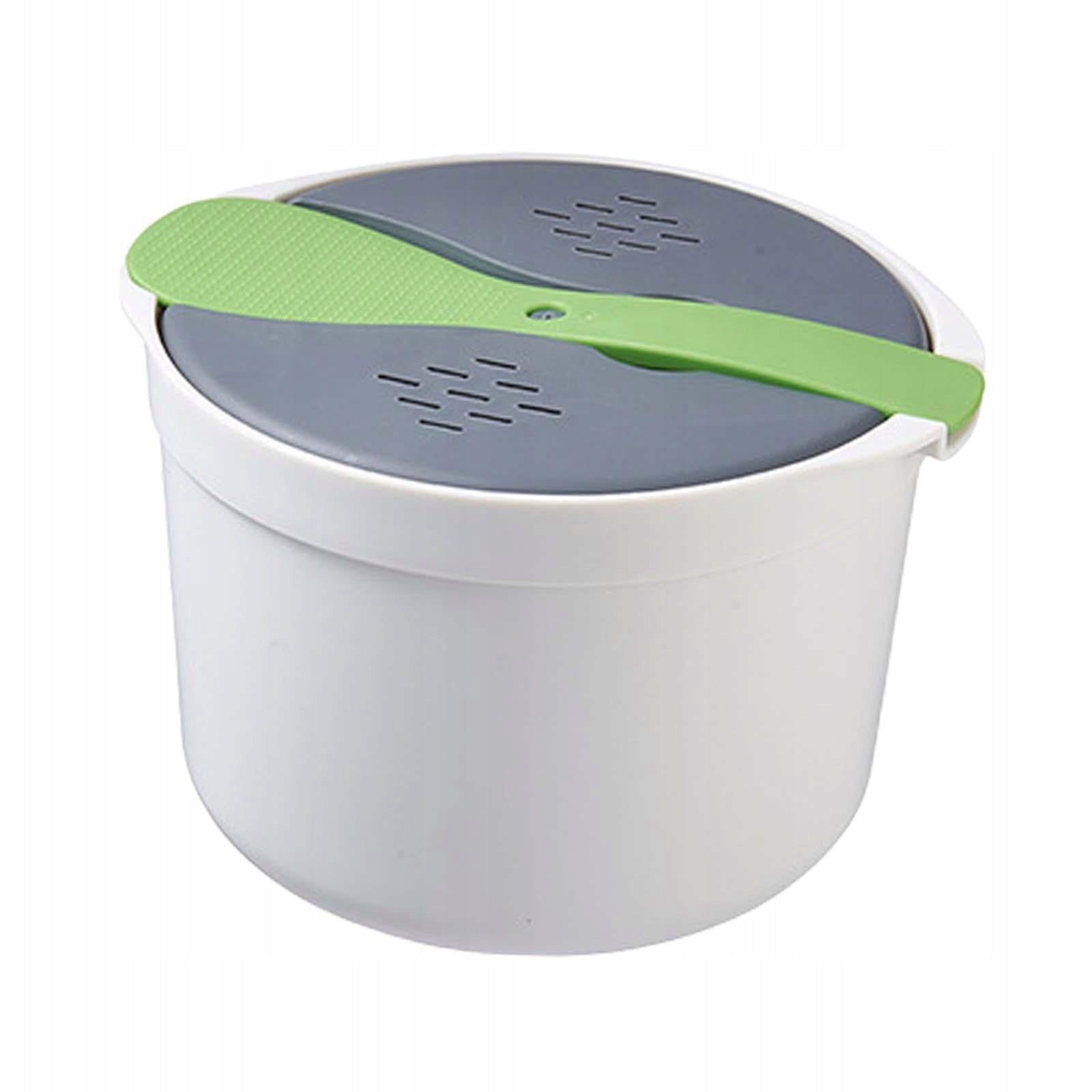 Microwave Pasta Cooker Microwaveable with Strainer Cookware Microwave Green Brand no brand