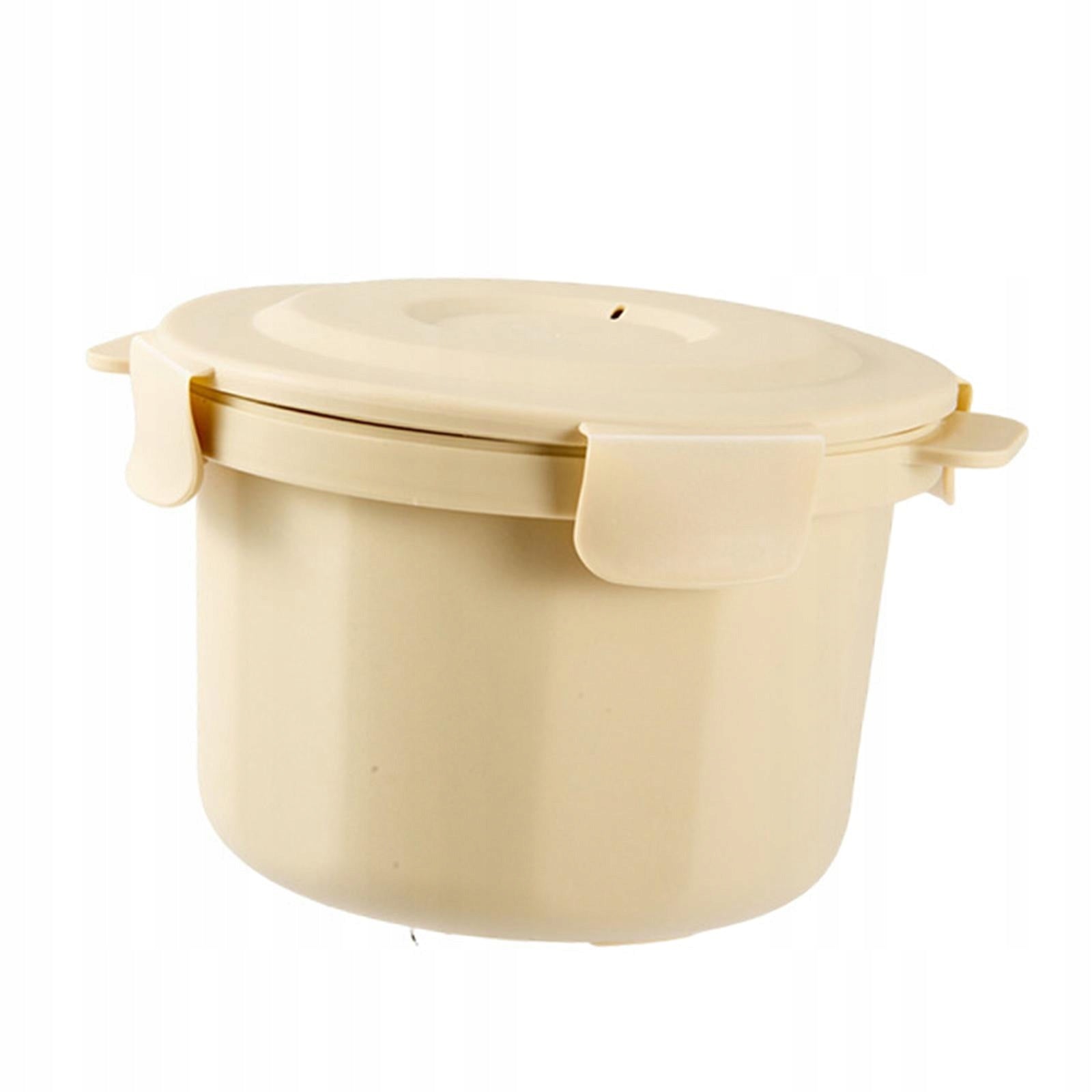 Microwave Rice Cooker Steamer,Steaming Pot with Lid and Spoon,Food Storage Brand no brand