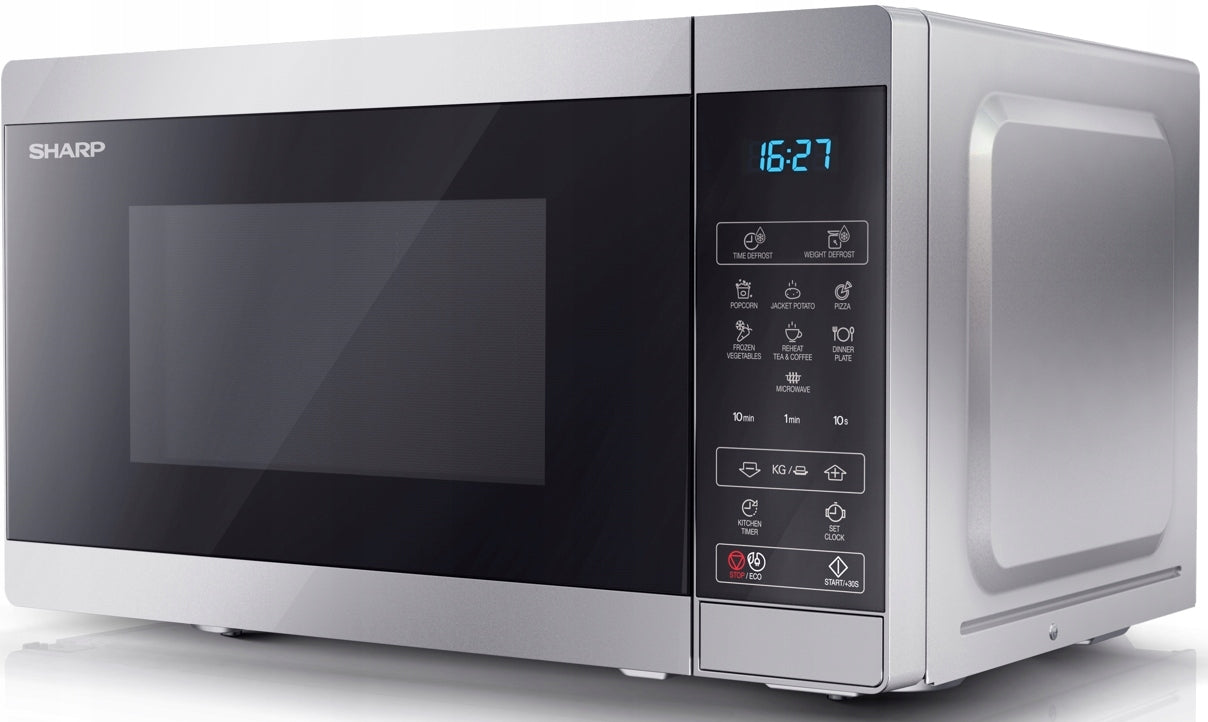 Microwave Sharp MS02E-S Freestanding 20L 800W 8 programs Timer Manufacturer code YC-MS02E-S