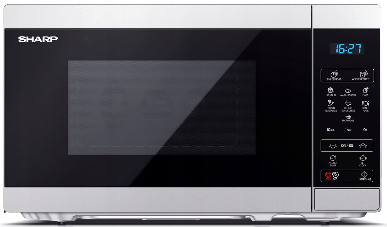 Microwave Sharp MS02E-S Freestanding 20L 800W 8 programs Timer