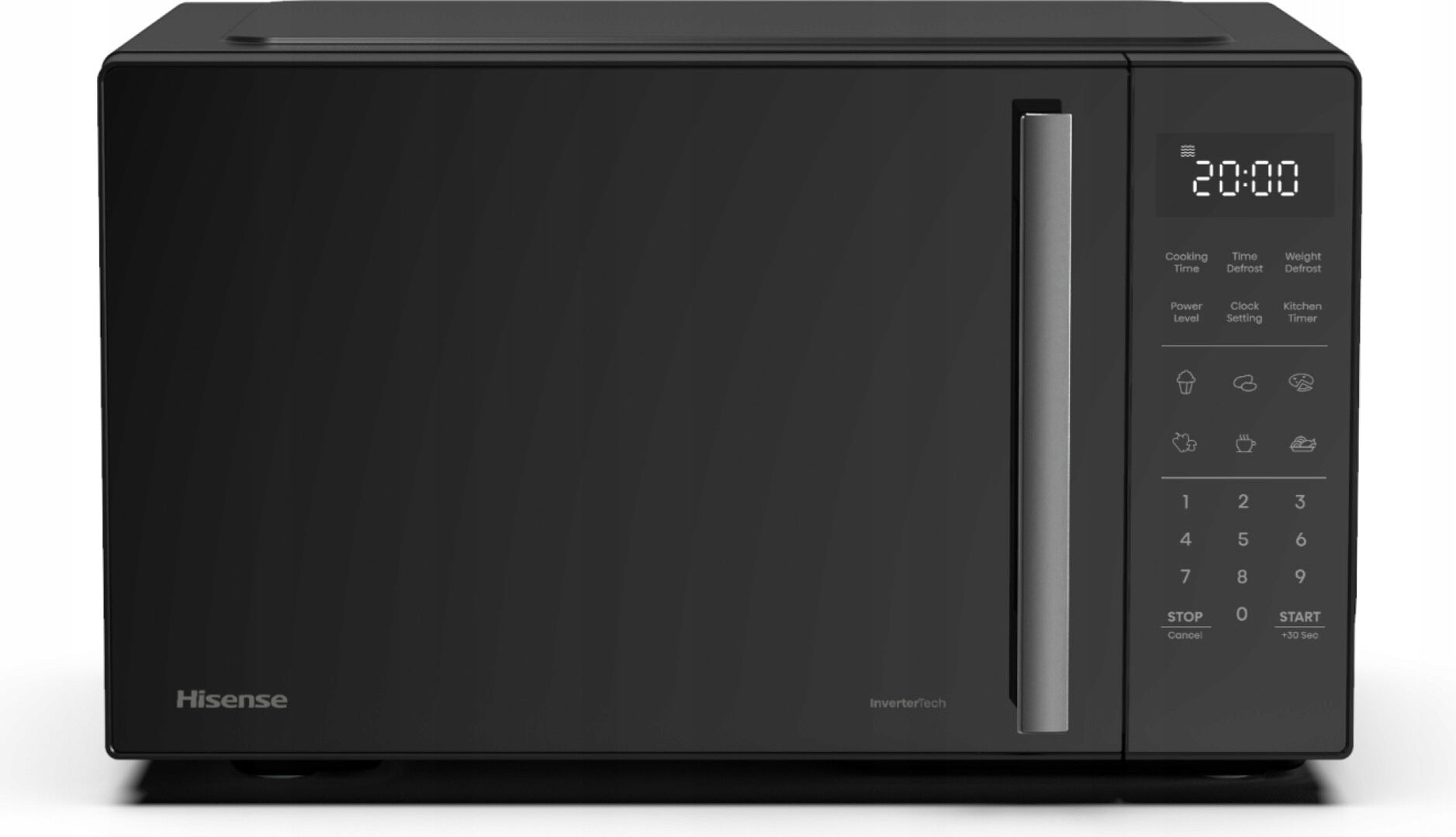 Microwave oven Hisense 23 l black 900 W grill 10 power levels