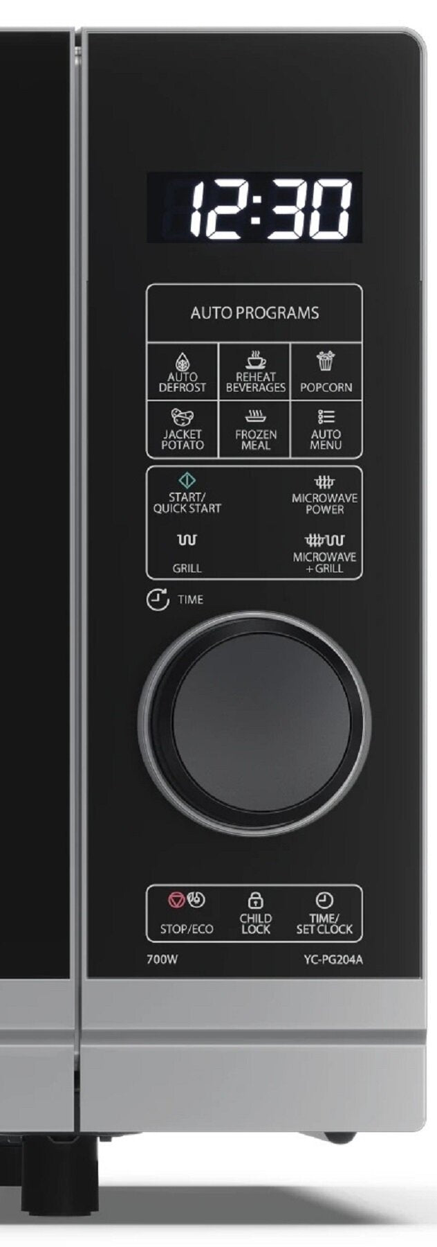 Microwave oven SHARP YC-PG204AE-S 700W 20L Silver-black Brand Sharp