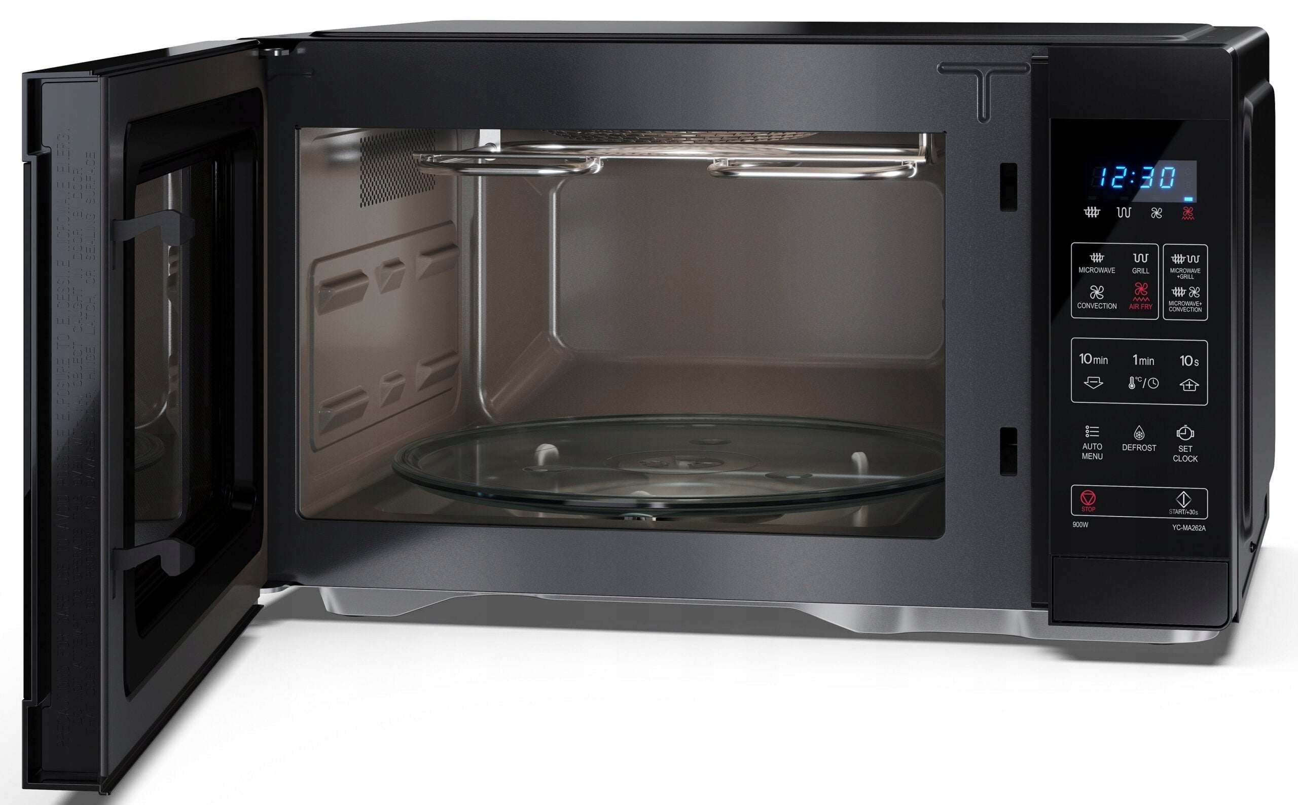 Microwave oven SHARP YCMA262AEB Air fryer 31.5 cm 26L Black Cooking features defrosting