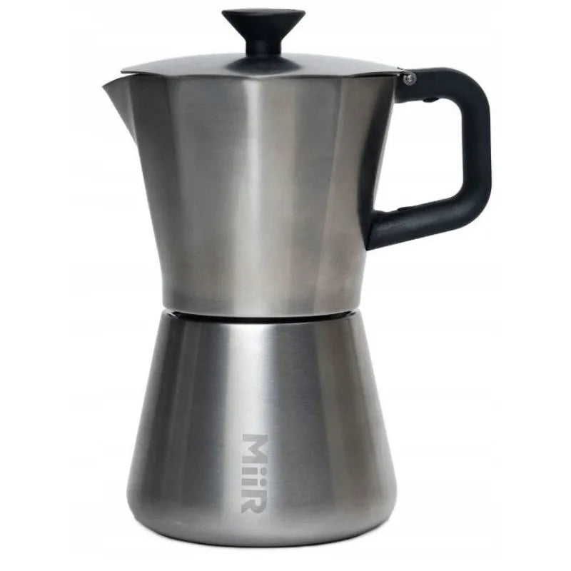 MiiR New Standard Moka Pot 300 ml Silver Steel Espresso Maker Packaging status original