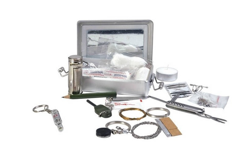 Mil-Tec Survival Kit in Aluminum Box