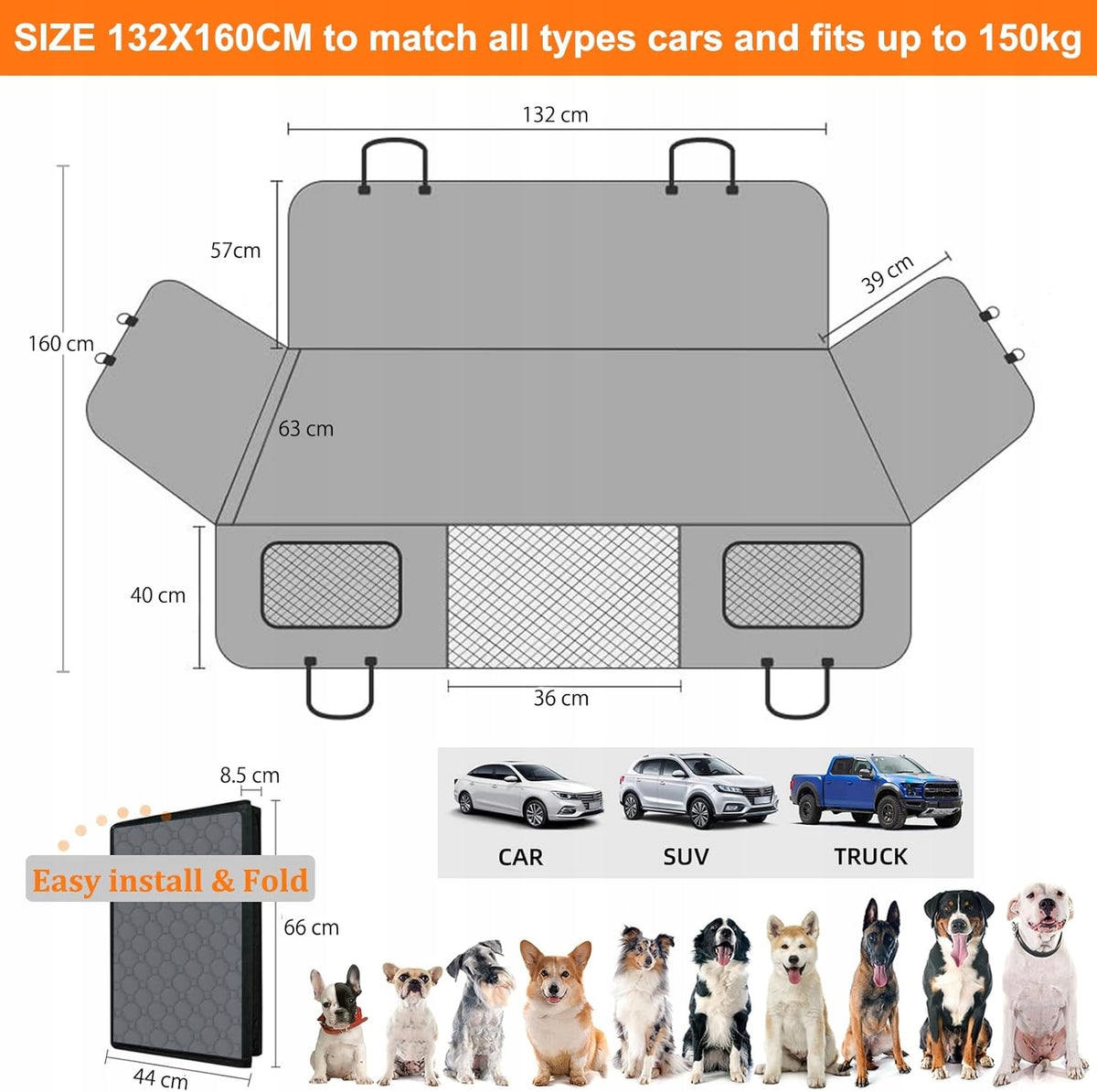 Mila@louis Car Mat Dog Seat Cover Waterproof Manufacturer code Vevor