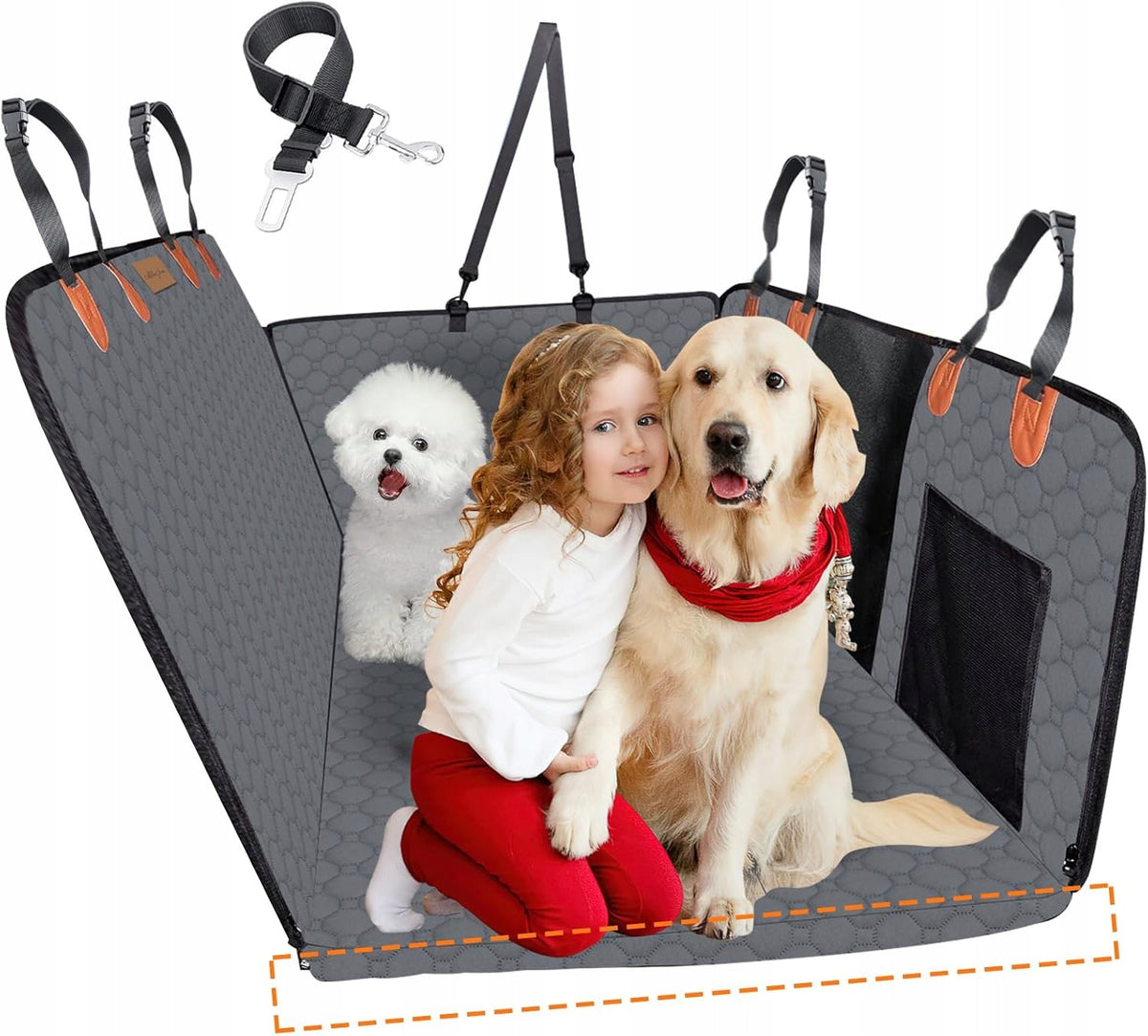 Mila@louis Car Mat Dog Seat Cover Waterproof