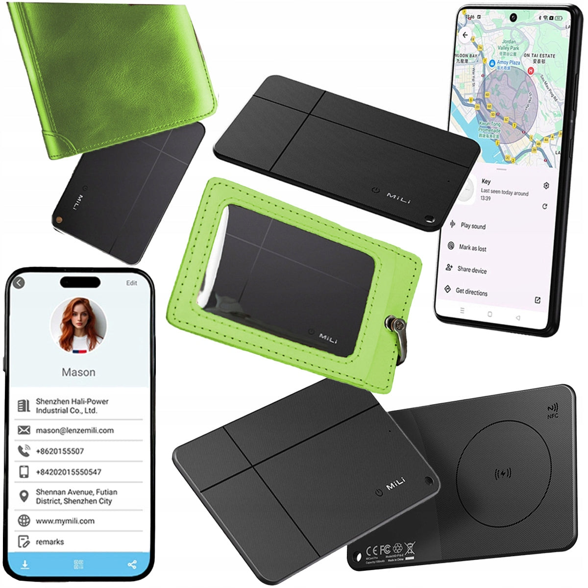 Mili MiCard Pro GPS Locator BT Wallet Card BUSINESS CARD QR ANDROID