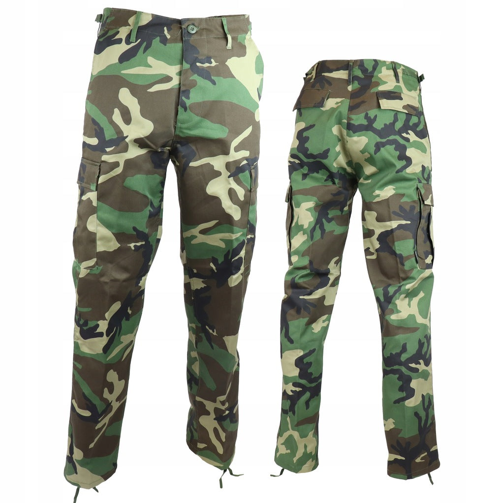 Military Cargo Pants Mil-Tec Straight Cut - Woodland S