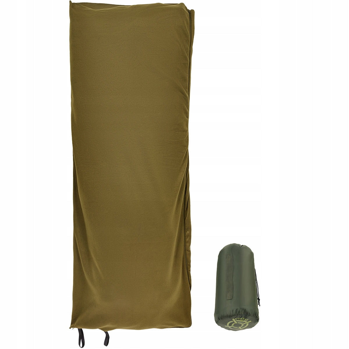 Military Fleece Hiking Sleeping Bag FOSCO 3in1 Blanket Warmer Olive Insert