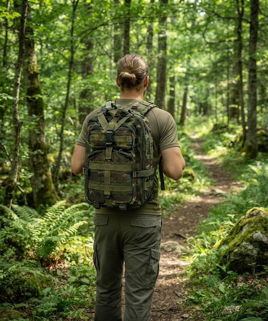 Military Hiking Backpack 30L Green-Moro 600D Oxford Survival Ulfur Manufacturer code UF72612