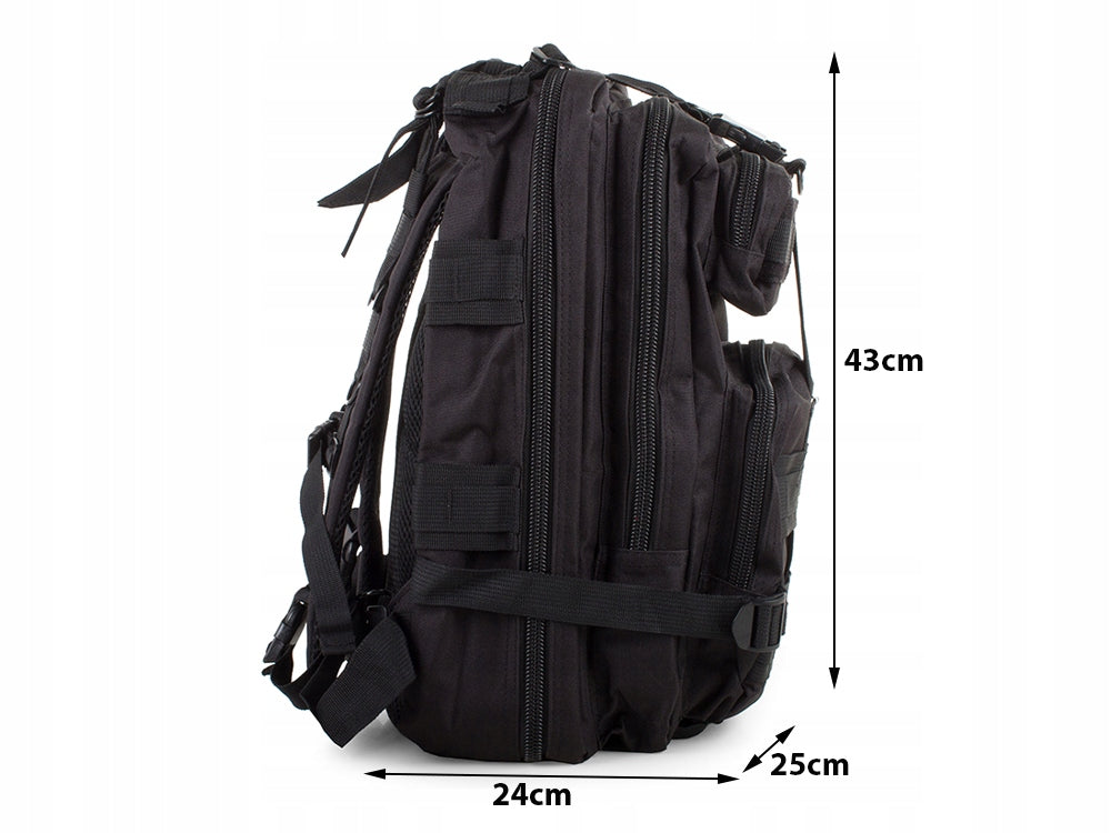Military Hiking Backpack Survival Black 30L Tactical Strong Manufacturer code I075