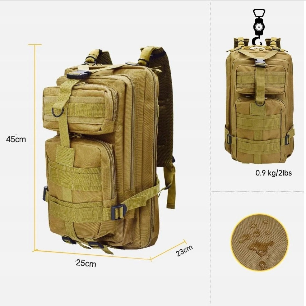 Military Olive Tactical Backpack 28L Anytech Militaria Survival Green Manufacturer code Plecak Wojskowy Taktyczny Survival Anytech GR