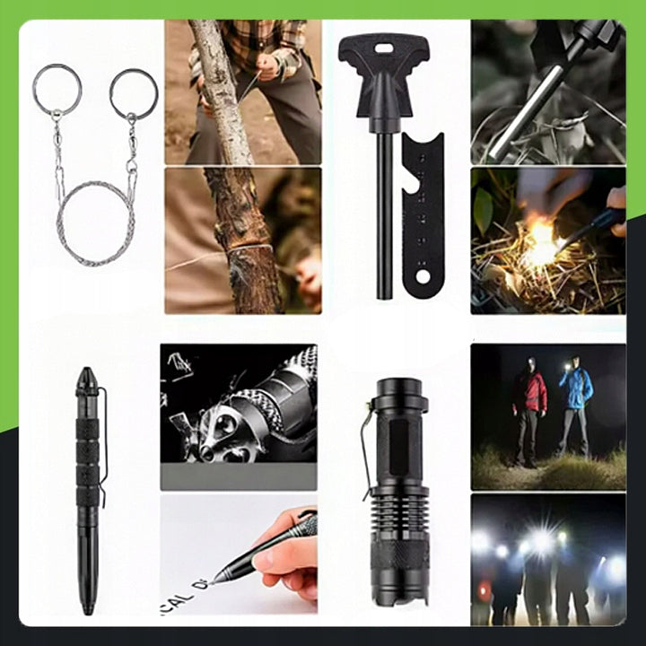 Military Survival Kit Survival Essentials 32in1 Multitool Brand Trizand
