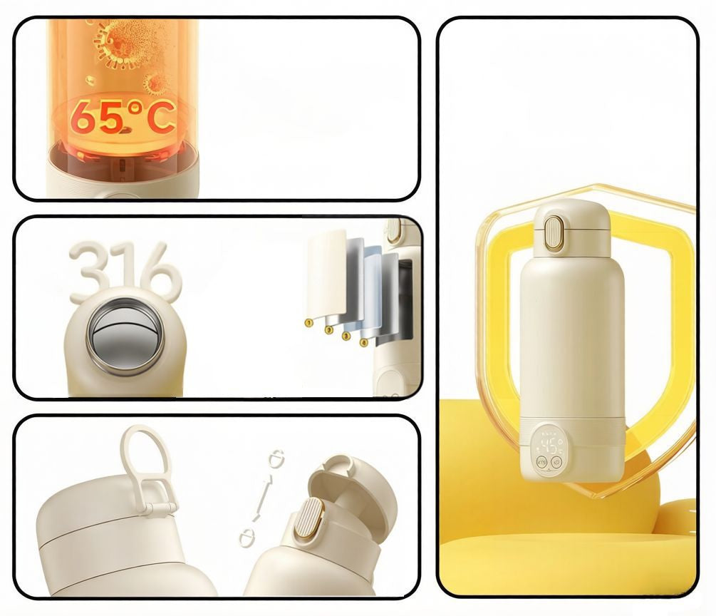 Milk Heater Portable Wireless 37 – 55°C 500ml 50W 14000mAh Manufacturer code RK-4