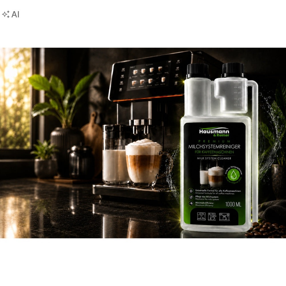 Milk System Cleaner for Coffee Maker Universal Agent 1L Manufacturer code Płyn czyszczący system mleka Hausmann&Reiner