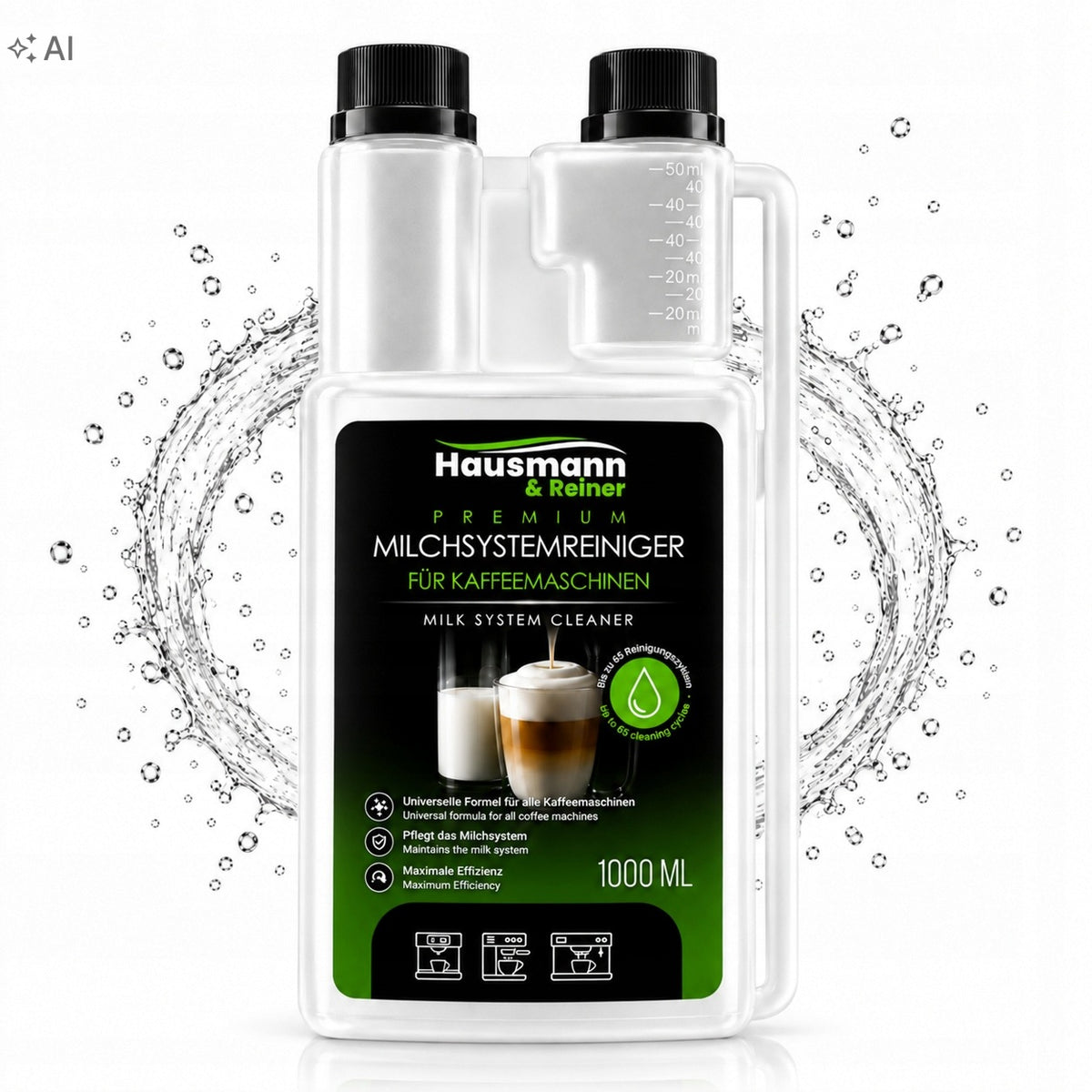 Milk System Cleaner for Coffee Maker Universal Agent 1L