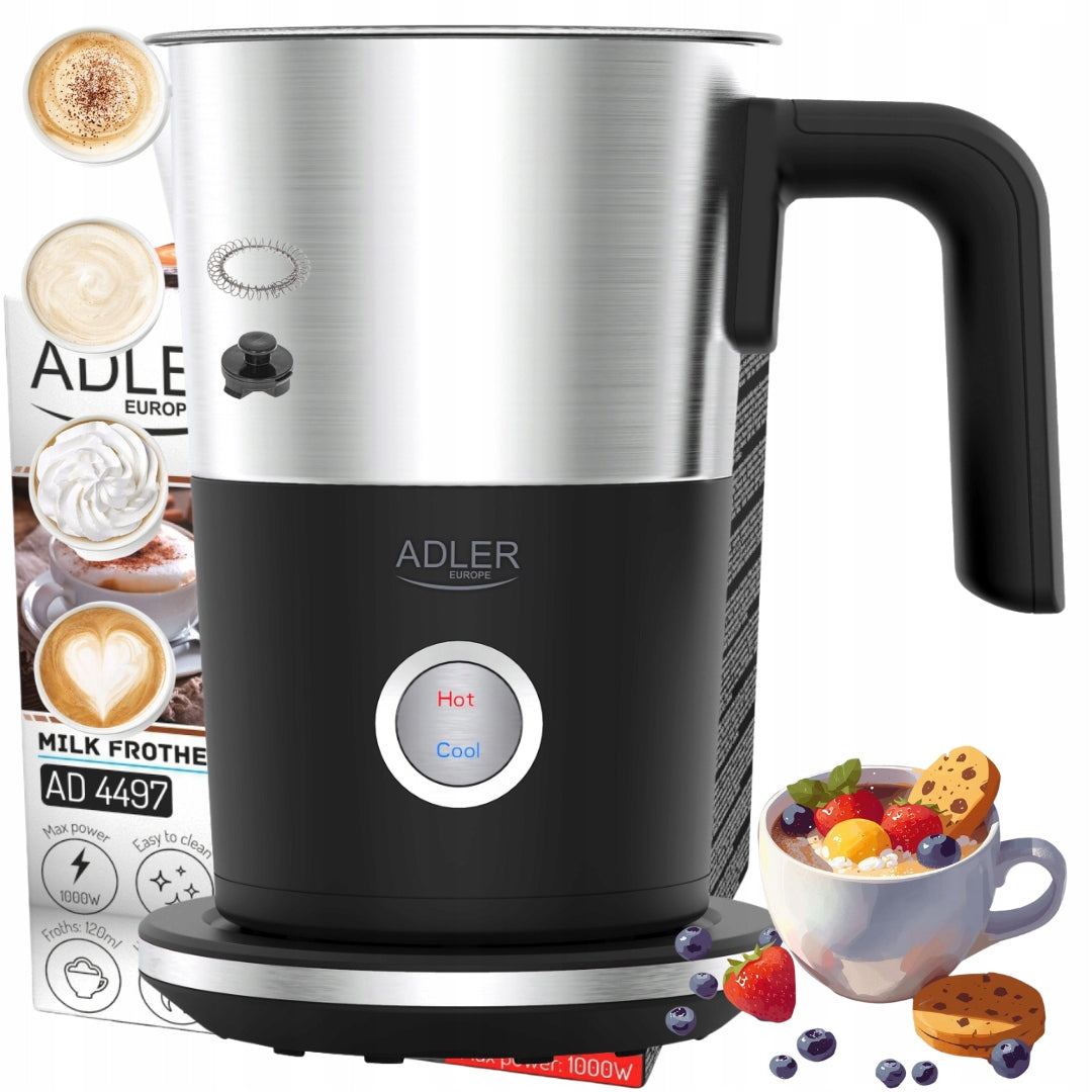 Milk frother Electric Adler AD 4497 Heater 2in1 heat cold