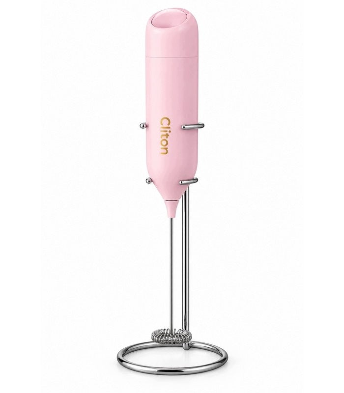 Milk frother SHP FOAMER pink with stand Brand no brand