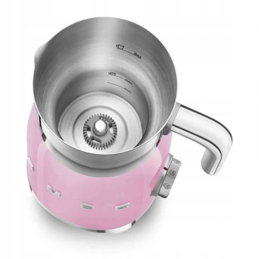 Milk frother Smeg MFF01PKEU Pink 600 ml 50's Style Chrome Manufacturer code MFF01PGEU