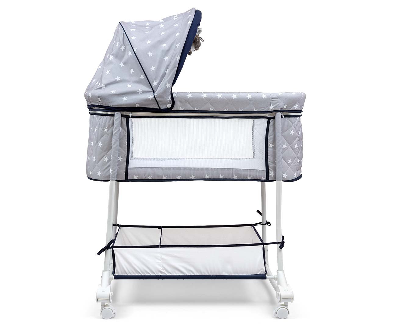Milly Mally Cradle Dream On - STAR traditional 72 x 82,5 cm grey Brand Milly Mally