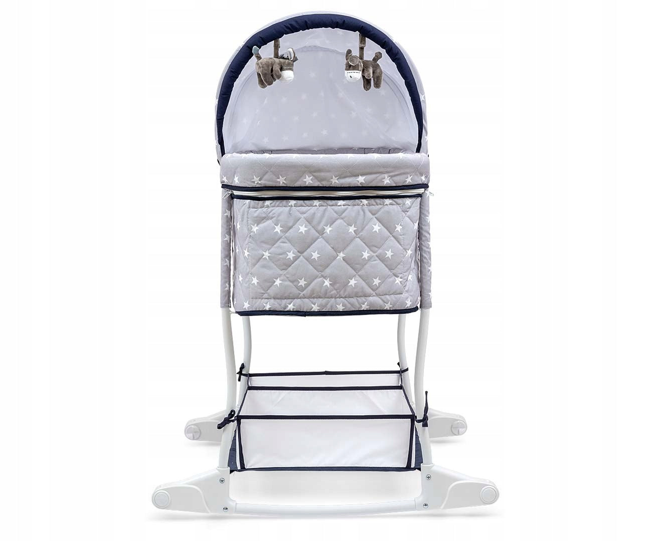 Milly Mally Cradle Dream On - STAR traditional 72 x 82,5 cm grey Product width 72 cm