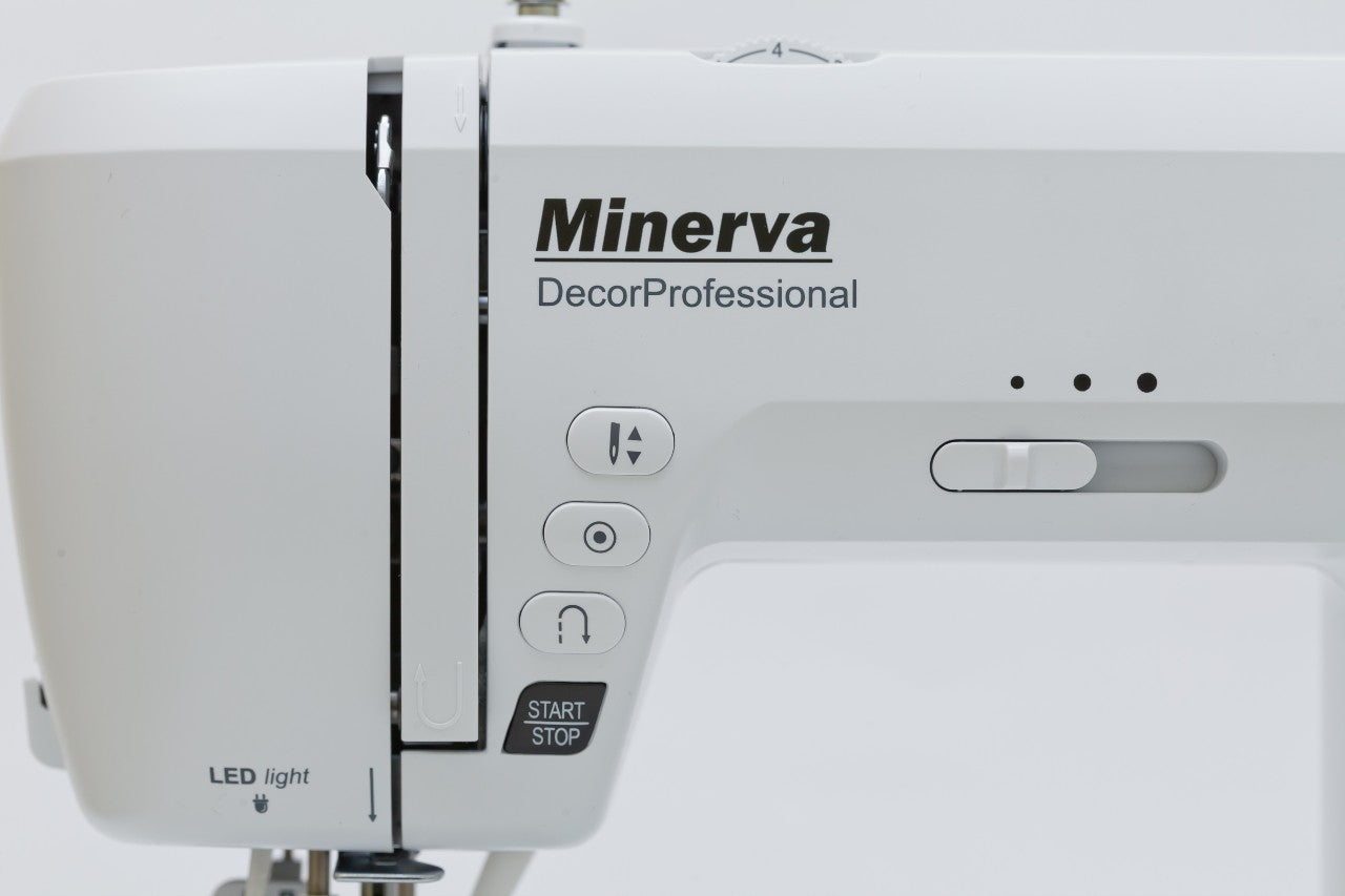 Minerva DecorProfessional komputerowa maszyna do szycia 400 ściegów Chwytacz nitki wahadłowy