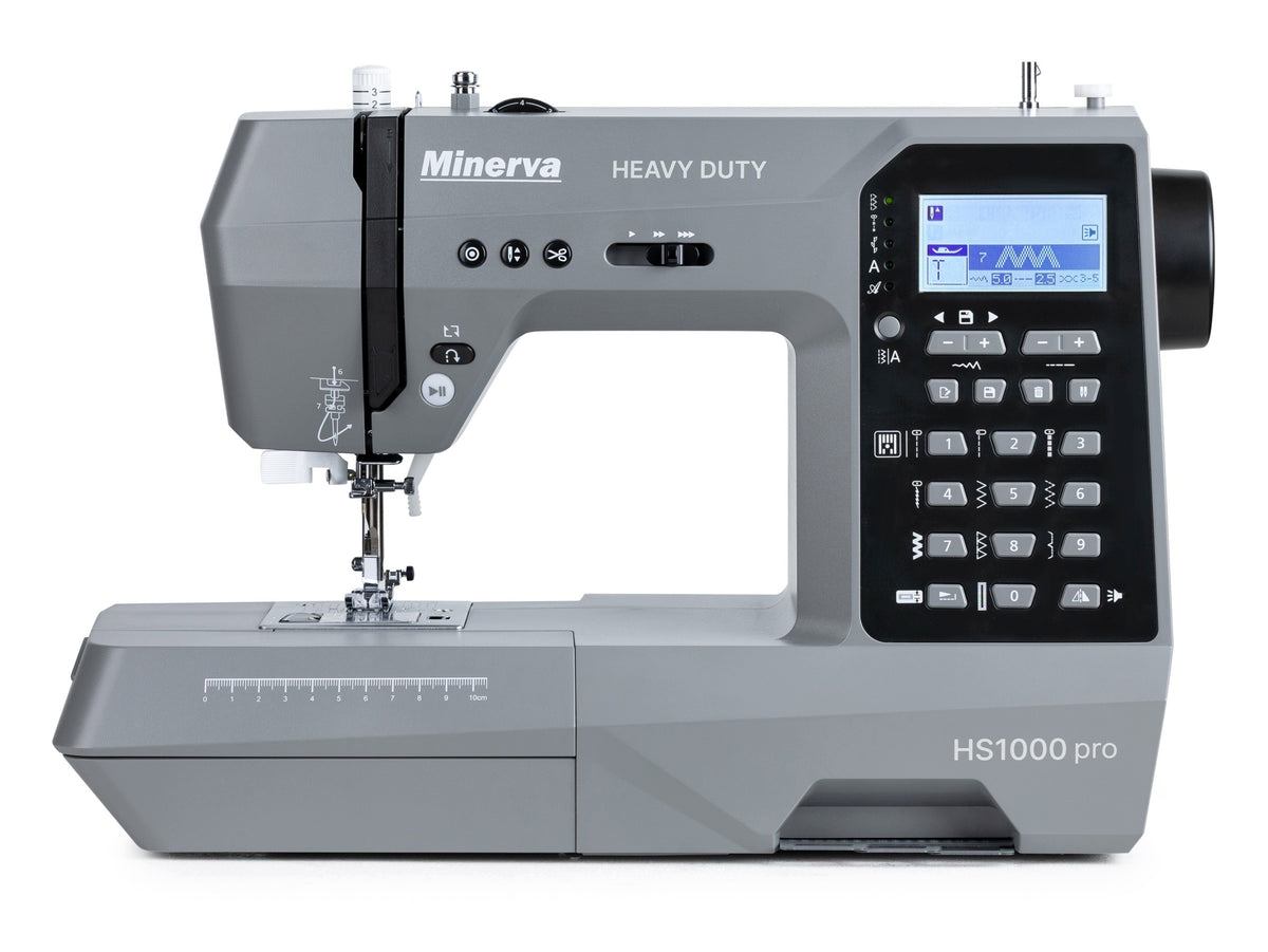 Minerva HS1000 pro sewing machine HEAVY DUTY computer