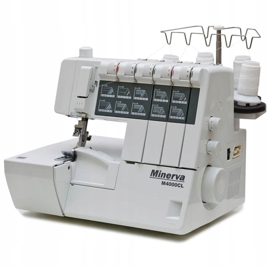 Minerva M4000CL coverlok overlock renderer - 1100 stitches/min Manufacturer code M4000CL