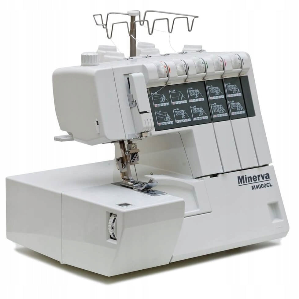 Minerva M4000CL coverlok overlock renderer - 1100 stitches/min Packaging status original