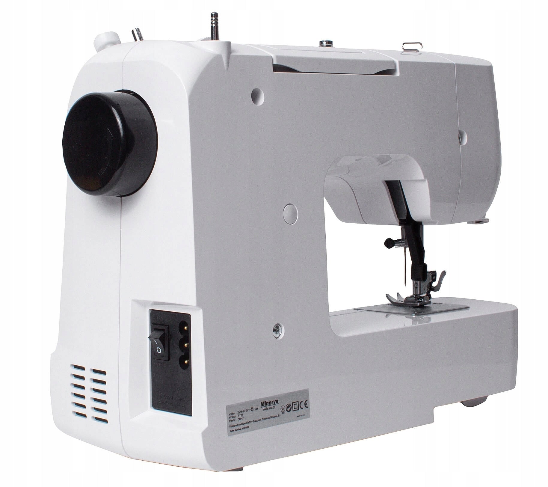 Minerva MAX 30 simple and powerful sewing machine 13 stitches Dominant color white