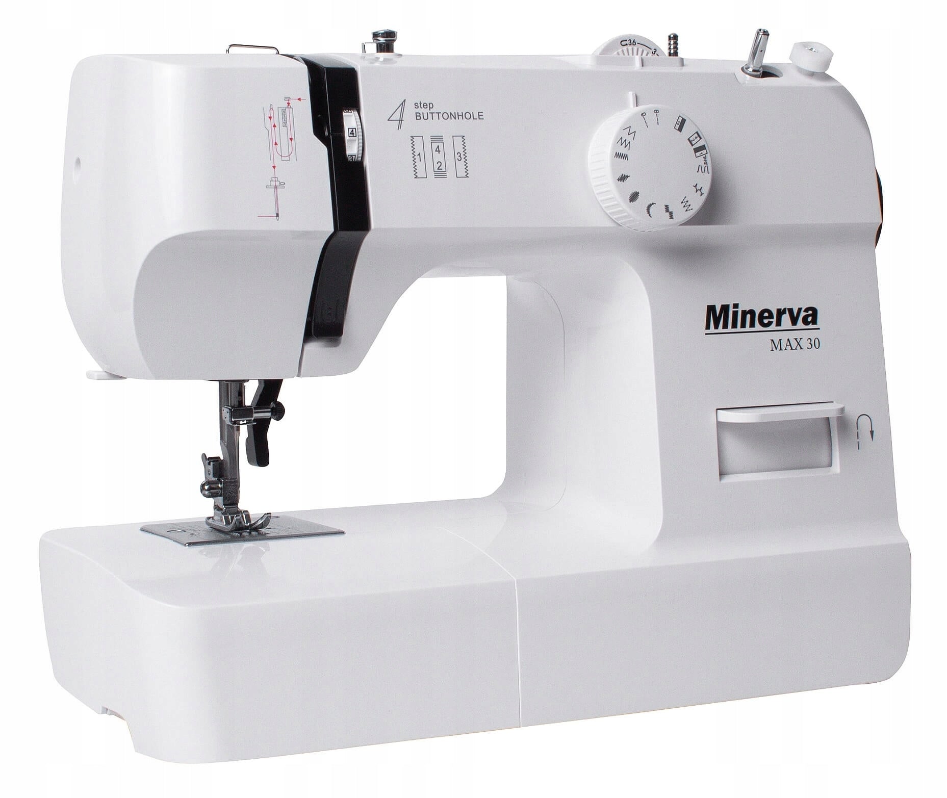 Minerva MAX 30 simple and powerful sewing machine 13 stitches Manufacturer code MAX30