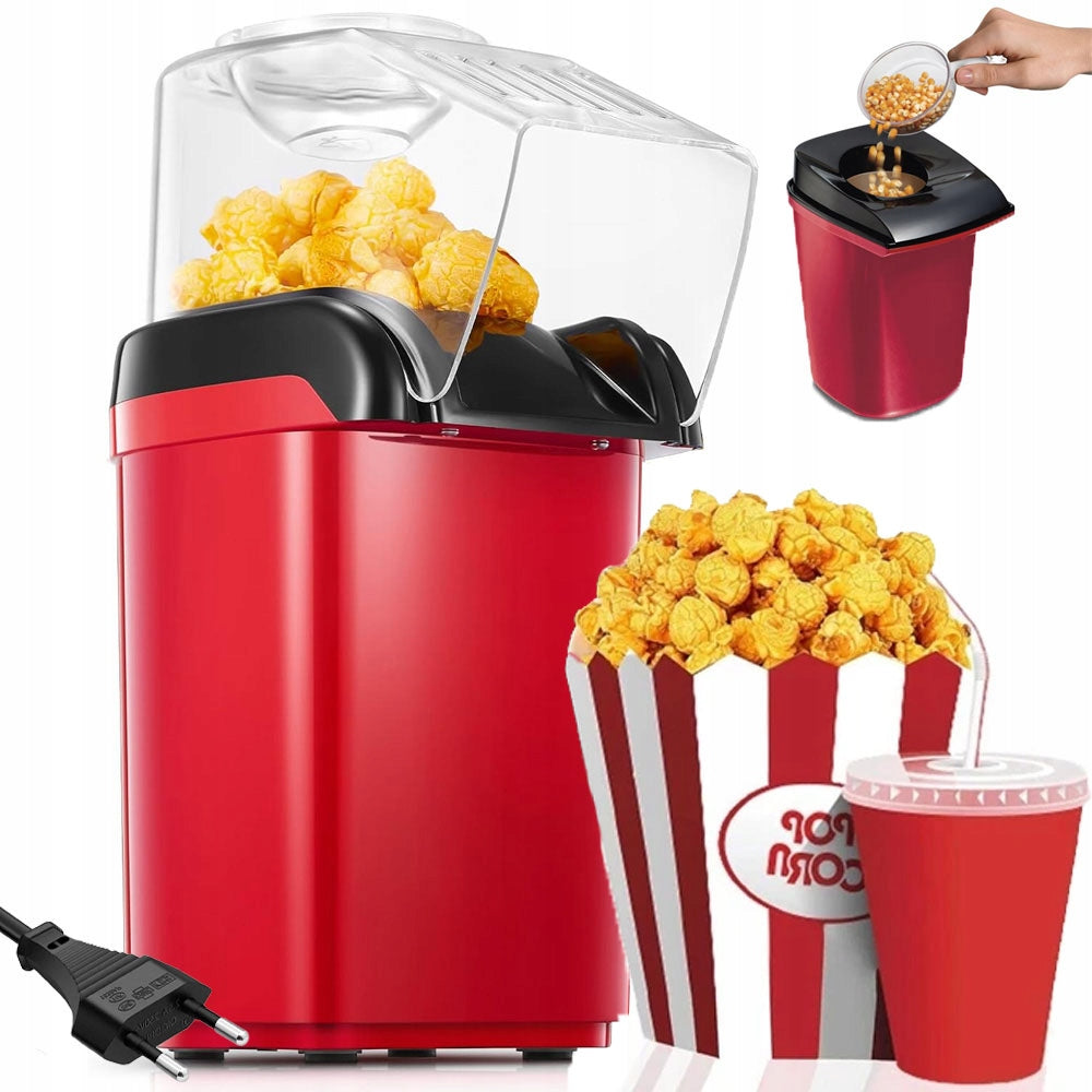 Mini 1200w Popcorn Machine With Lid And Measure FAT FREE FOR HOME