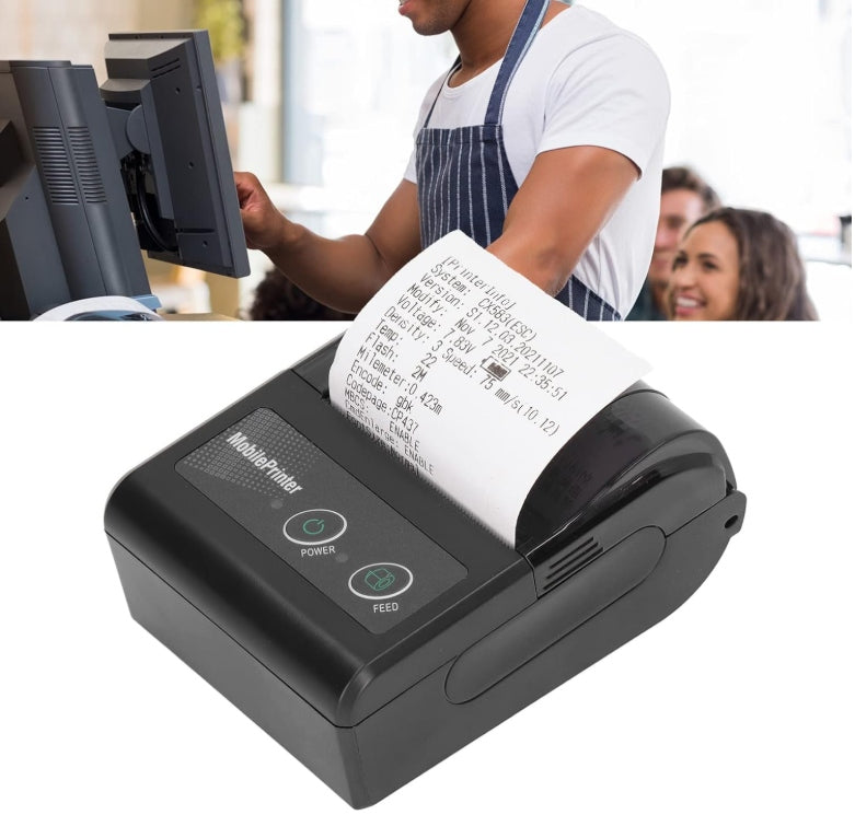 Mini Bluetooth Mobile Receipt Printer for Shop Gastronomi 58mm USB Manufacturer code POSGEN POCKET