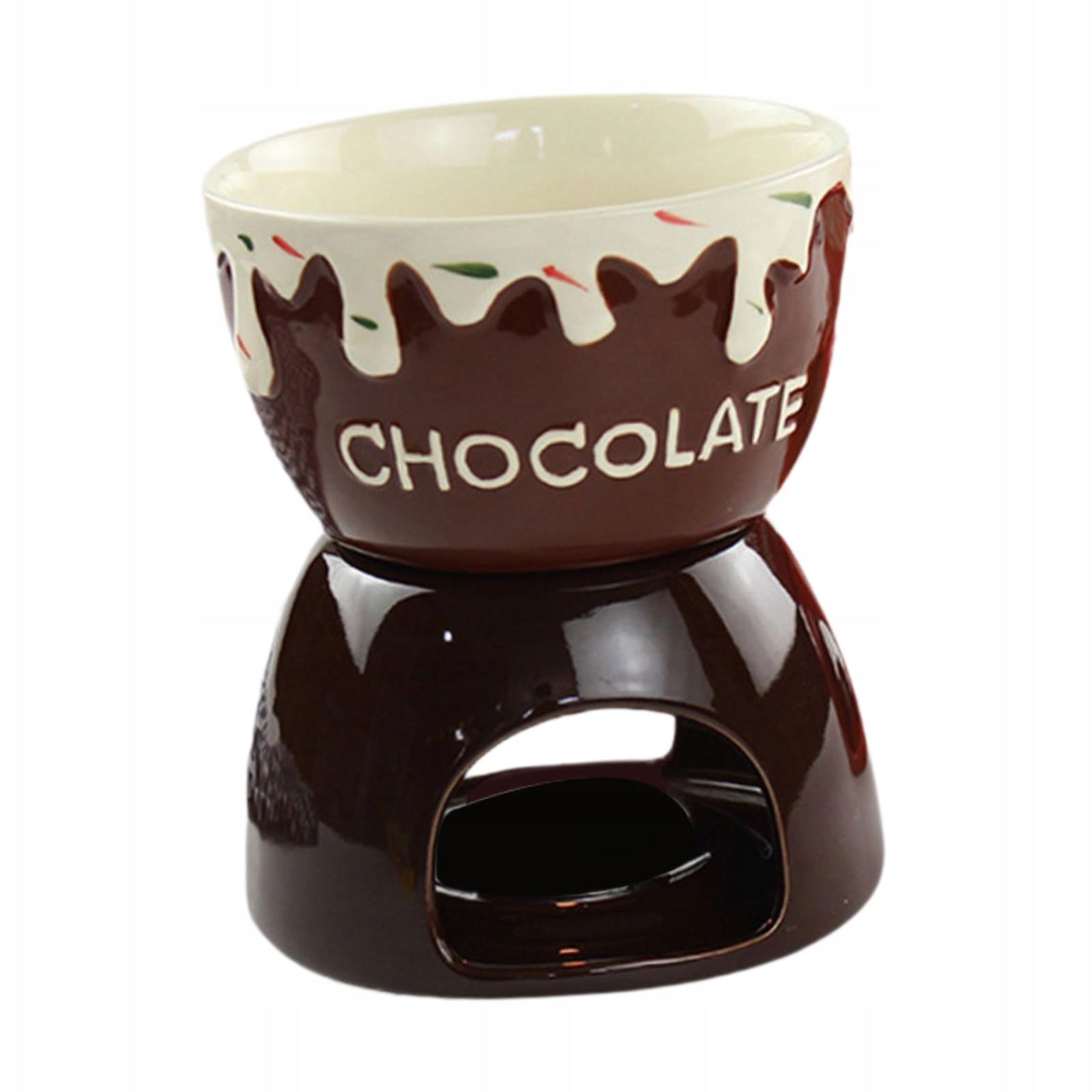 Mini Ceramic Cheese Heating Stove Fondue Pot Butter Warmer Chocolate brown EAN (GTIN) 6902804724448