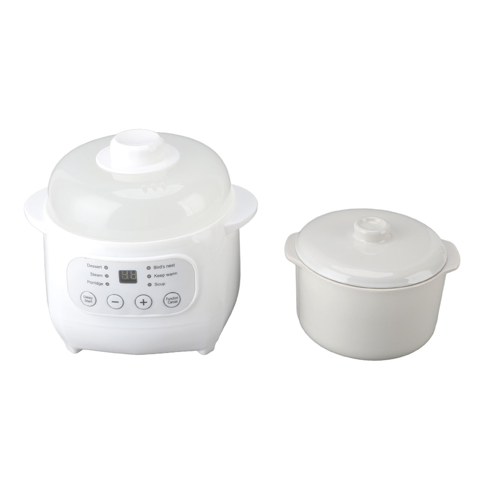Mini Ceramic Stew Pot, Electric Stew Pot with Capacity Dominant color multicolor