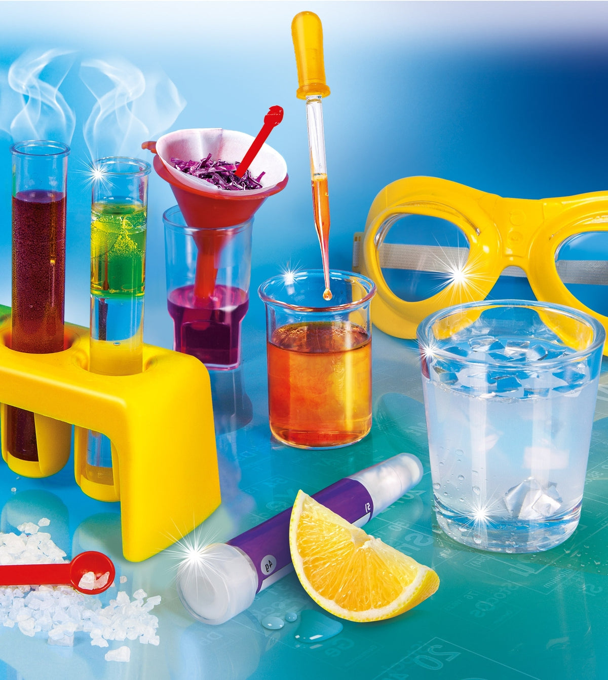 Mini Chemical Set Experiments Scientific Experience Fun Clementoni Color multicolor