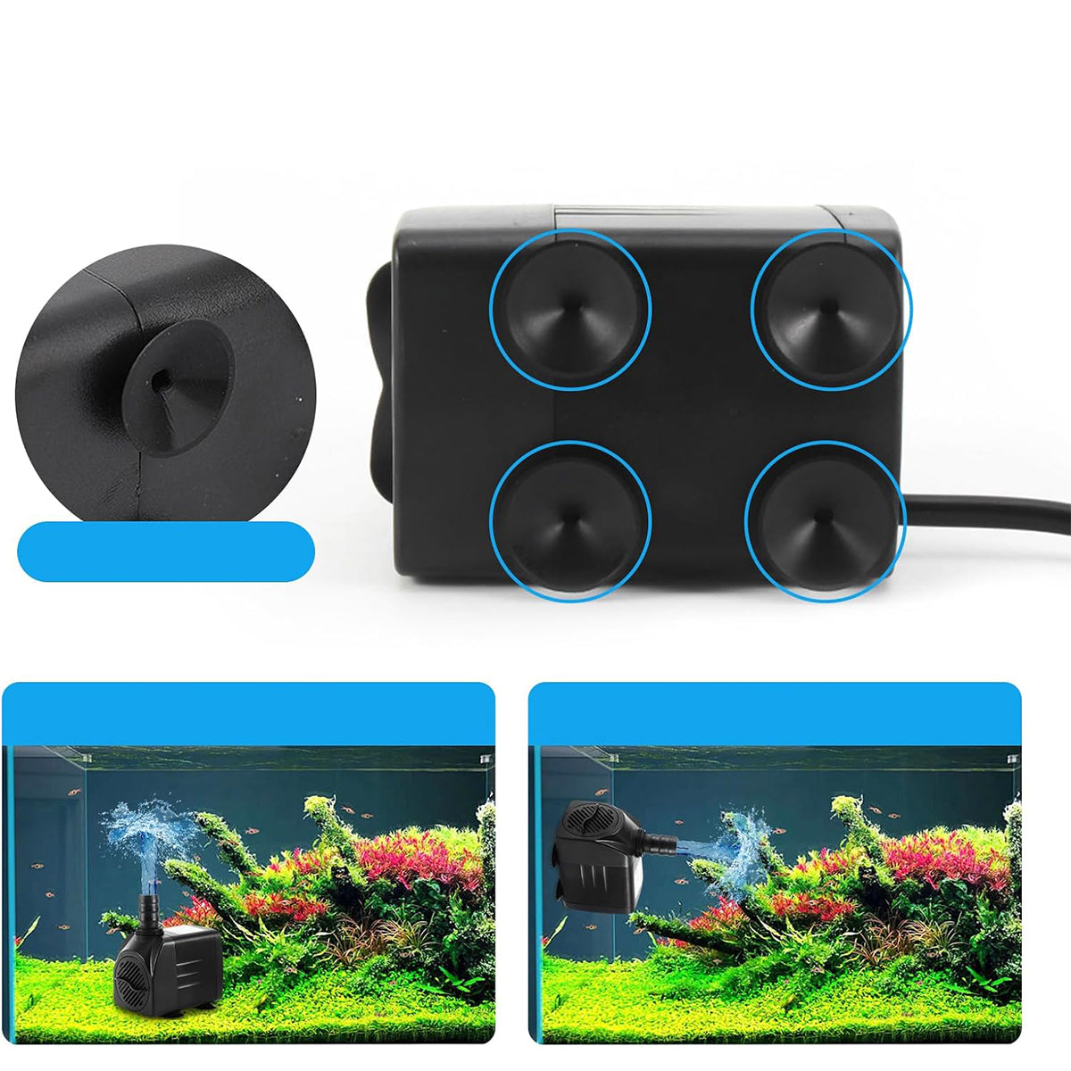 Mini Circulation Pump for Waterfall Eye Fountain 2000 l/h EFFICIENT Manufacturer no brand
