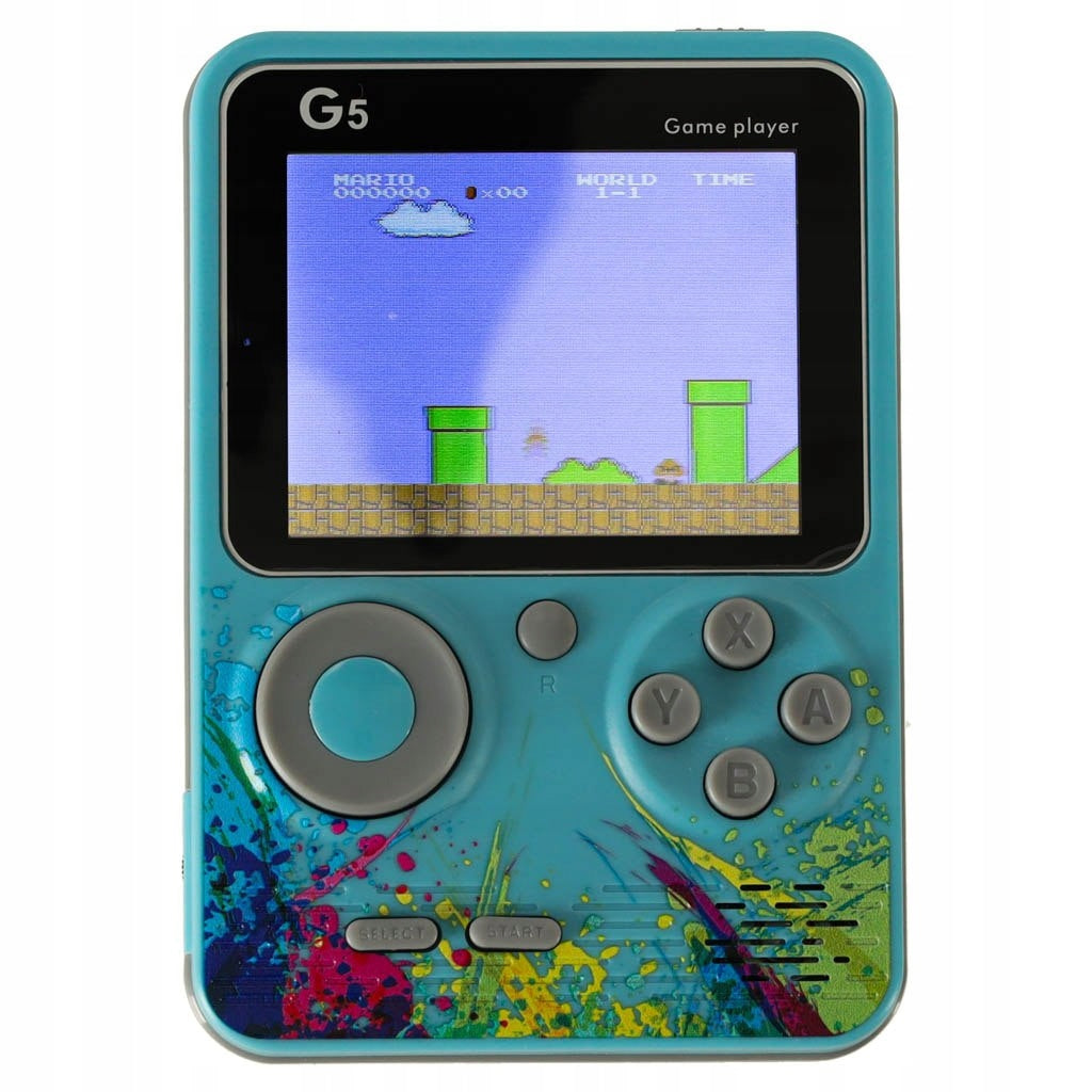Mini Console Portable Retro 500 Games Blue - Entertainment In Pocket Manufacturer code gry retro mini konsola przenośna handheld