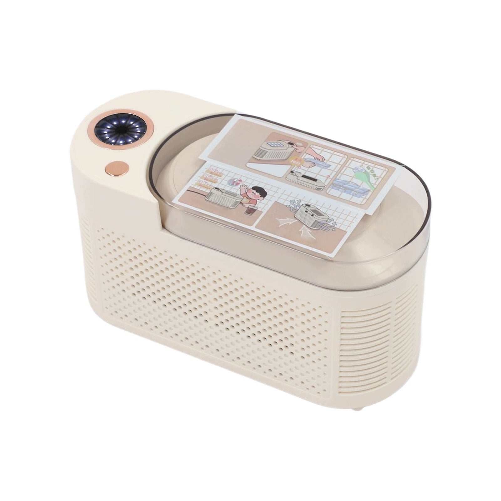 Mini Countertop Ice Maker, Compact Ice Machine for Home/Car/Travel