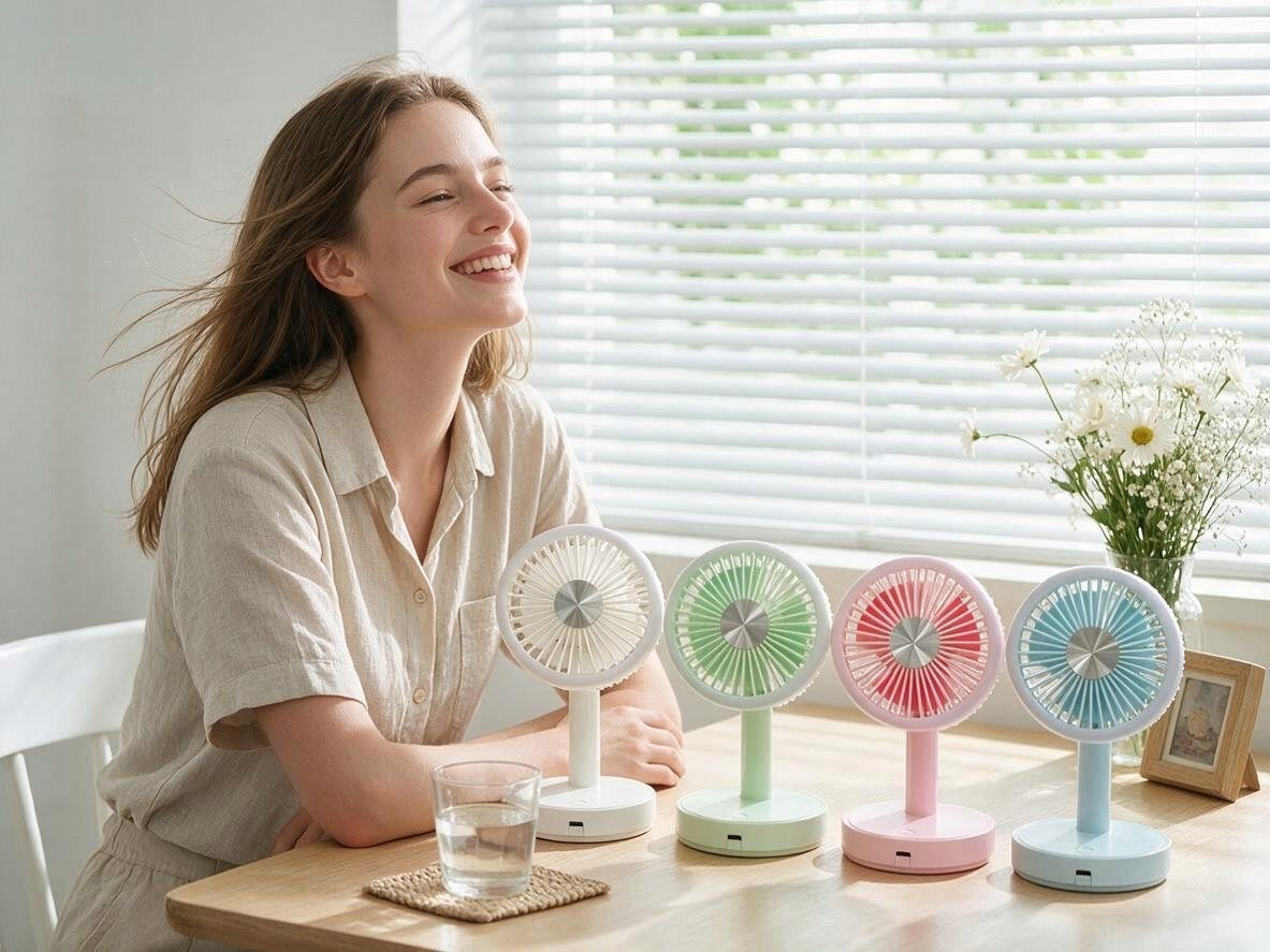 Mini Desk Fan USB Quiet Fan 3 Levels